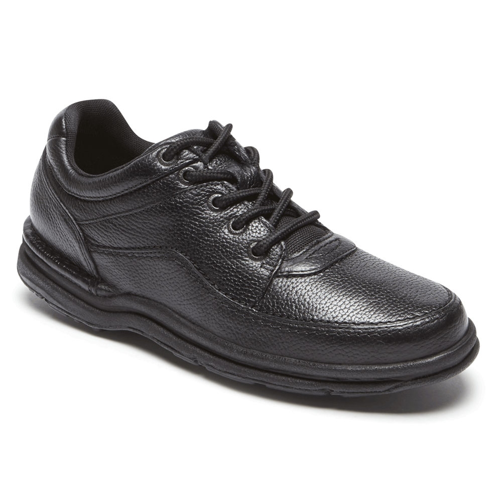 Zapatillas Rockport Hombre Mexico - World Tour Classic Shoe Negros - ZDKCR1096